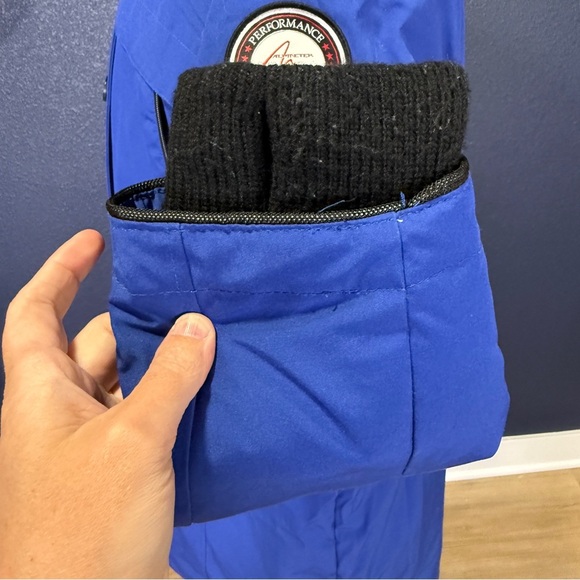 Alpinetek Long Down Parka, Royal Blue, Size XL - Picture 4 of 11